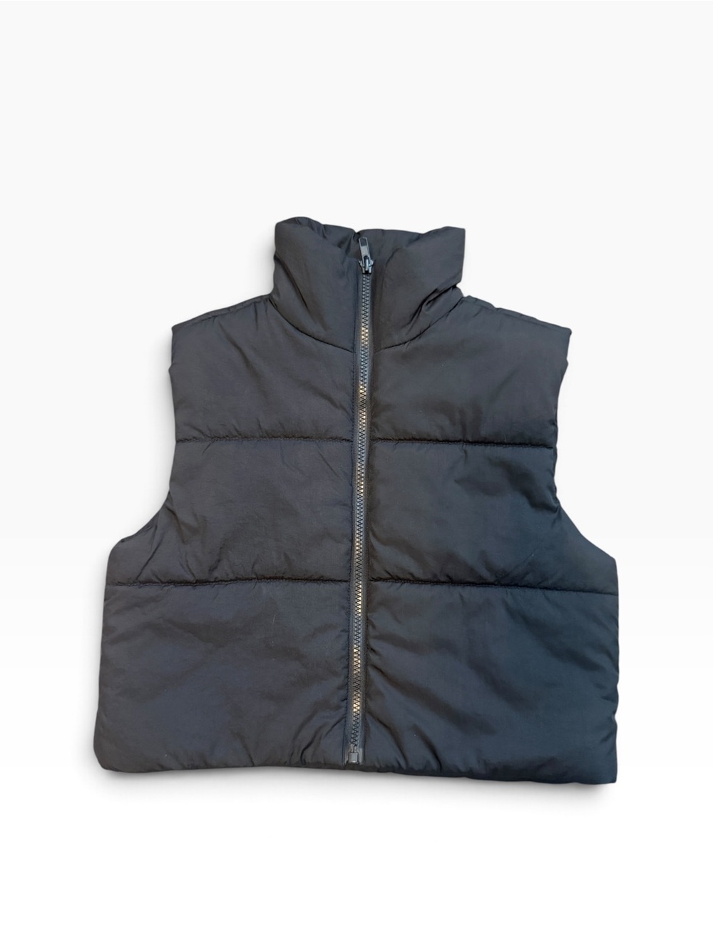 Fornia Kids Girls Black Puffer Vest - Size Small